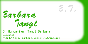 barbara tangl business card